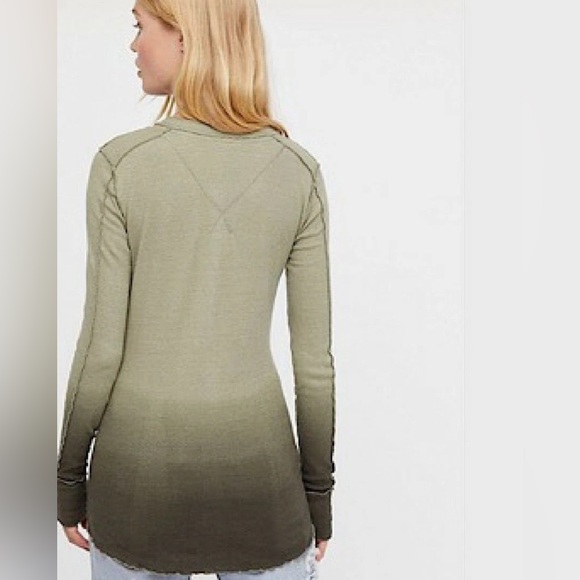 Free People Cozy Up Henley Top Small - Picture 2 of 8